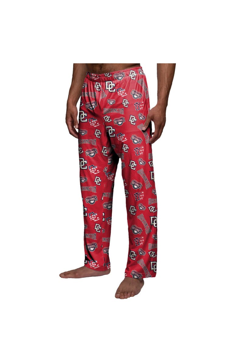 FOCO Men's FOCO Red Washington Nationals Cooperstown Collection Repeat Pajama Pants, Alternate, color, Red