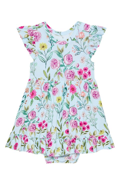 Tasha Short Sleeve Skirted Bodysuit (Baby)