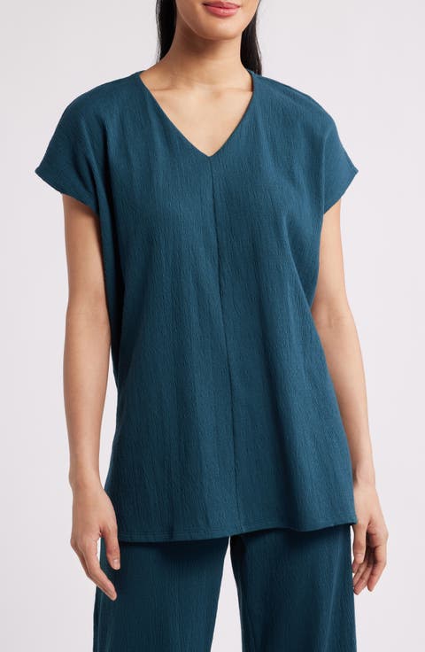Cap Sleeve Boxy Tunic Top