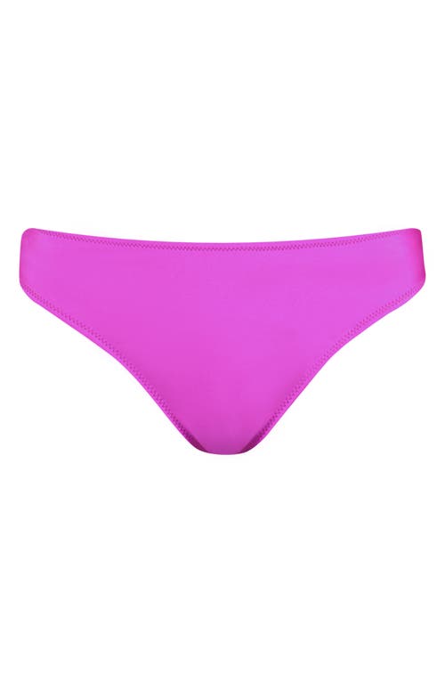 L Agence L'agence Nicole Shimmer Classic Bikini Bottom In Orchid