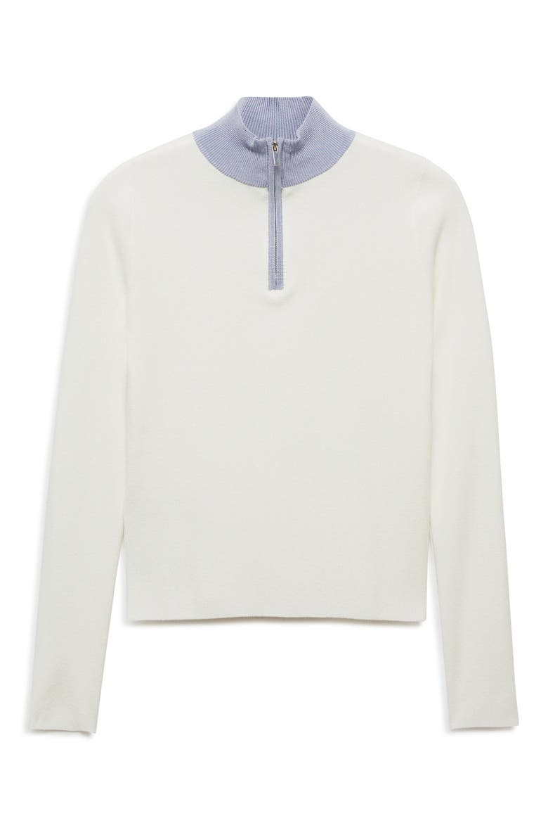 Quarter Zip Sweater, Alternate, color, ECRU