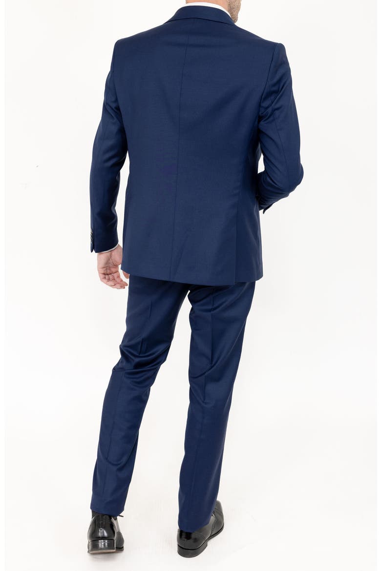 Solid Stretch Wool Suit, Alternate, color, ROYAL BLUE