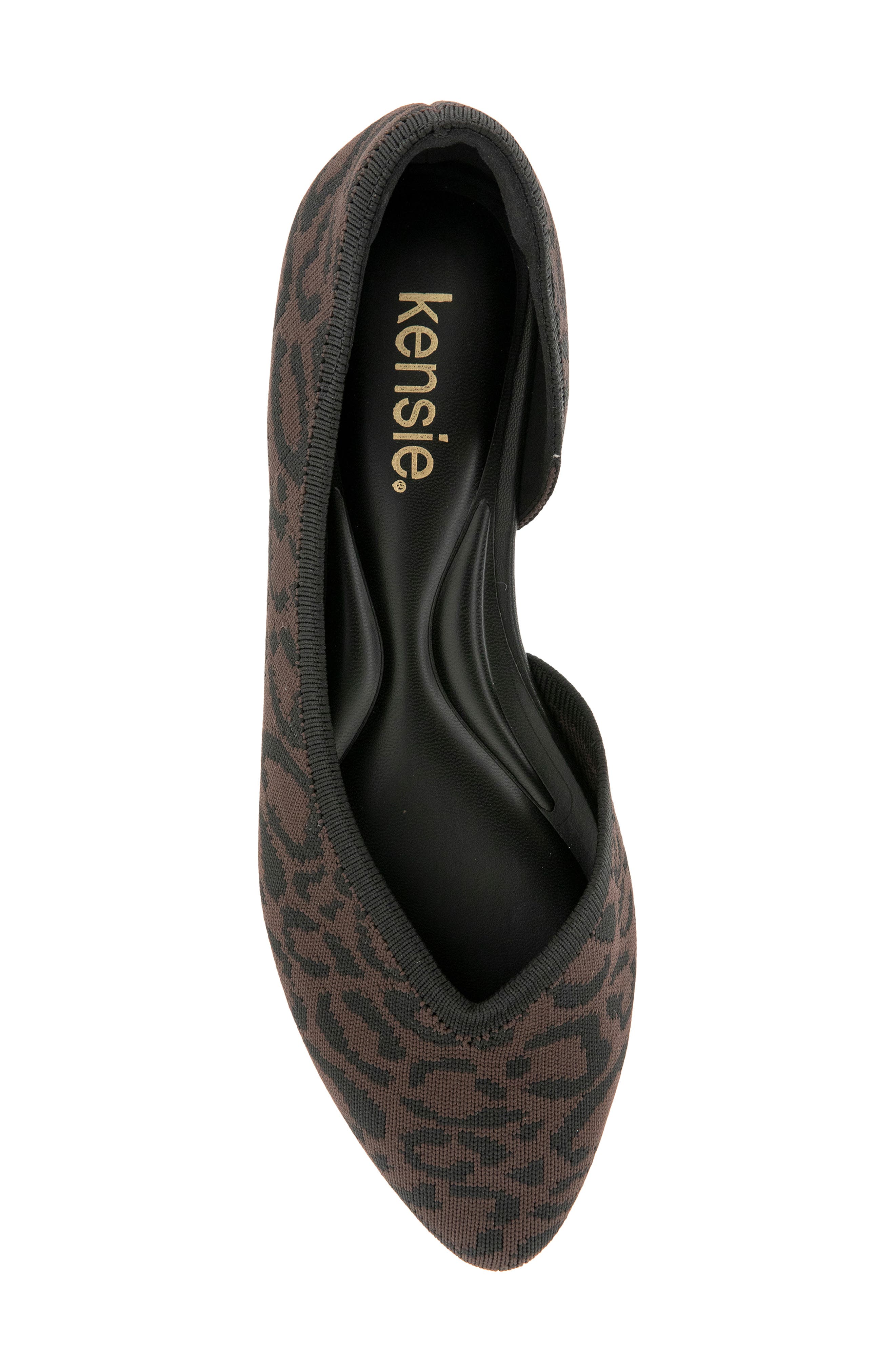 Gavah D'Orsay Flat, Alternate, color, ESPRESSO LEOPARD