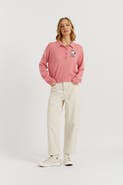 Chinti & Parker Wool-Cashmere Snoopy Polo Sweater