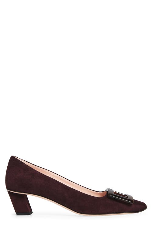 Roger Vivier Belle Vivier Block Heel Pump In Brown