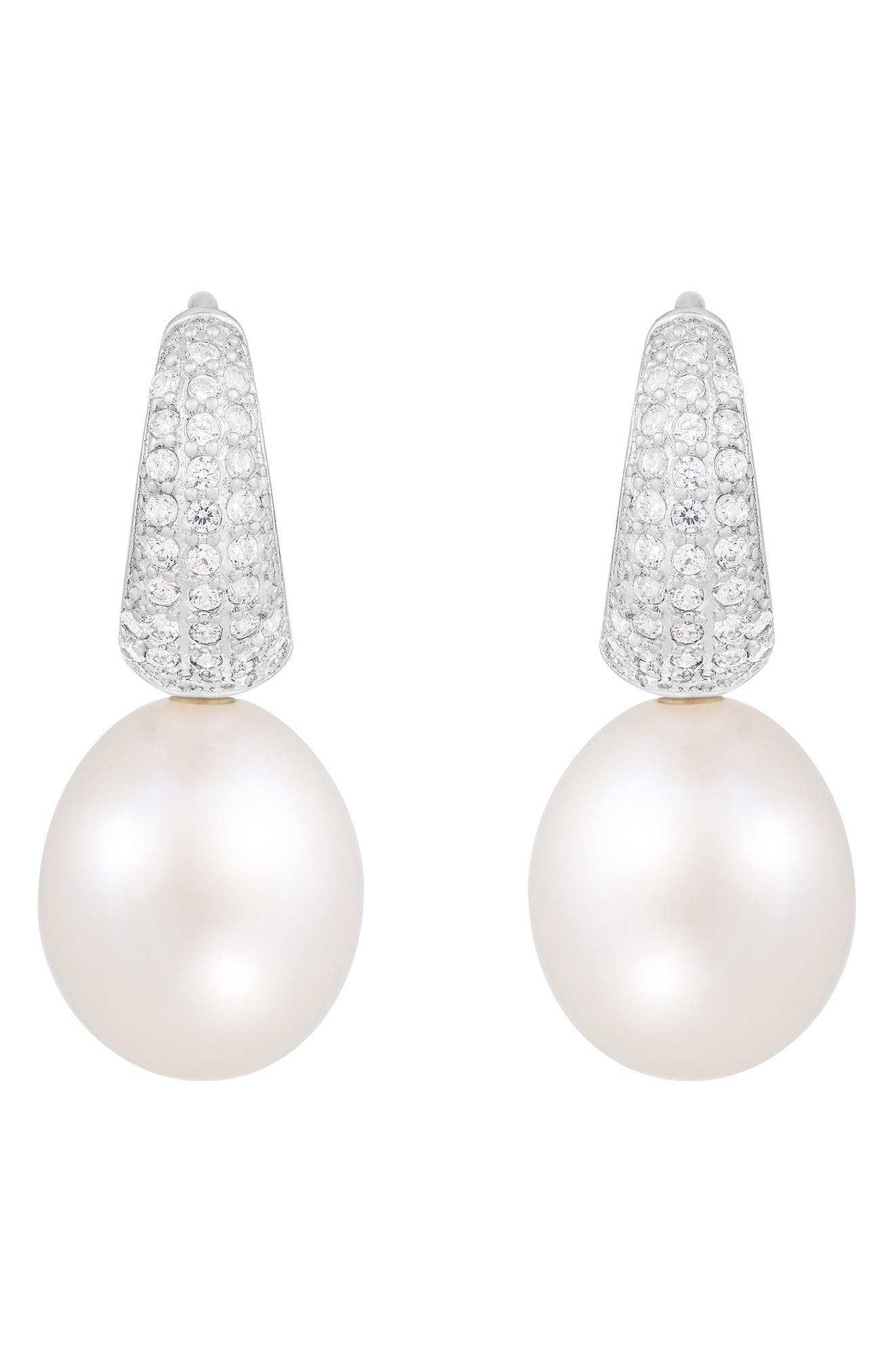 Freshwater Pearl Hoop Earrings
