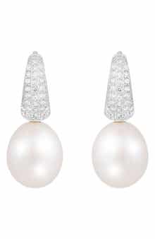Freshwater Pearl Hoop Earrings