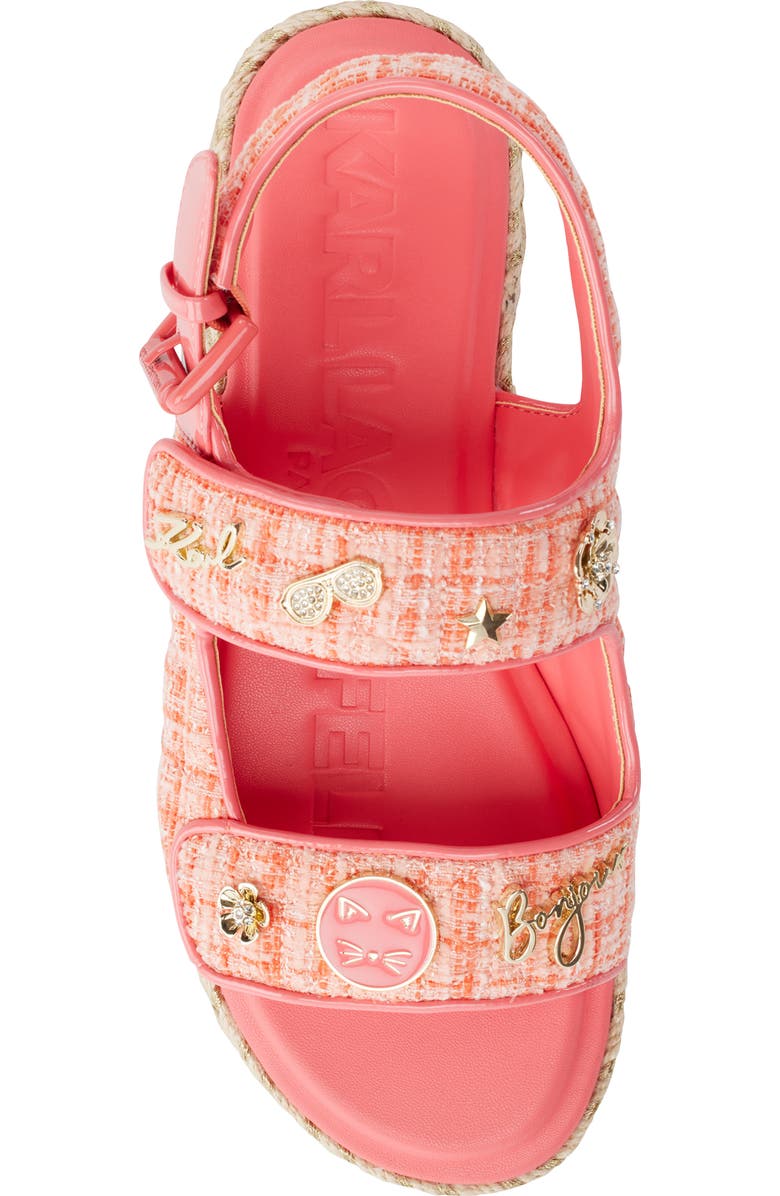 KARL LAGERFELD PARIS Charlay Slingback Sandal, Alternate, color, Sunset Coral