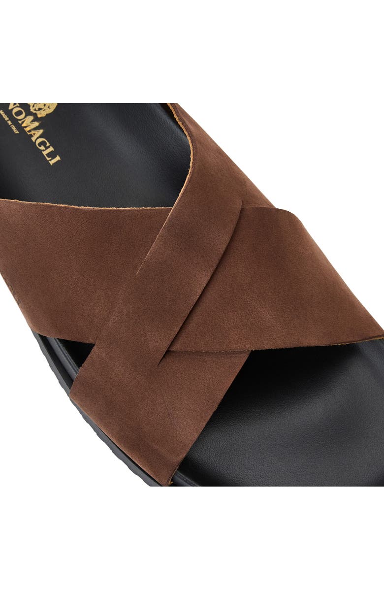 Bruno Magli Bologna Slide Sandal, Alternate, color, Moka Nubuck