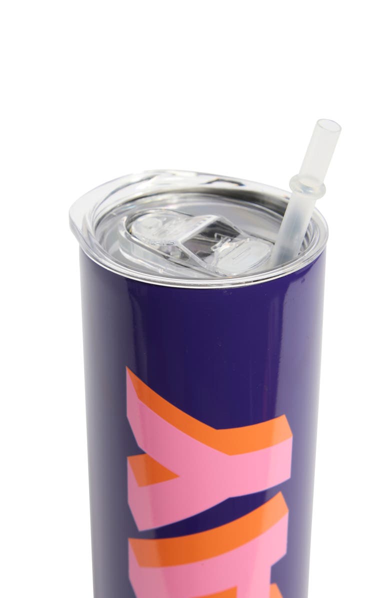 CREATIVE BRANDS Yay Skinny Tumbler, Alternate, color, Blue