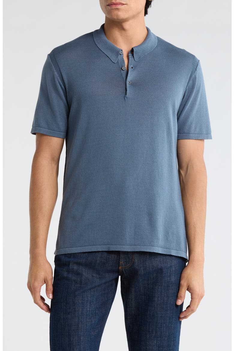 Canon Short Sleeve Polo, Main, color, BLUE SMOKE