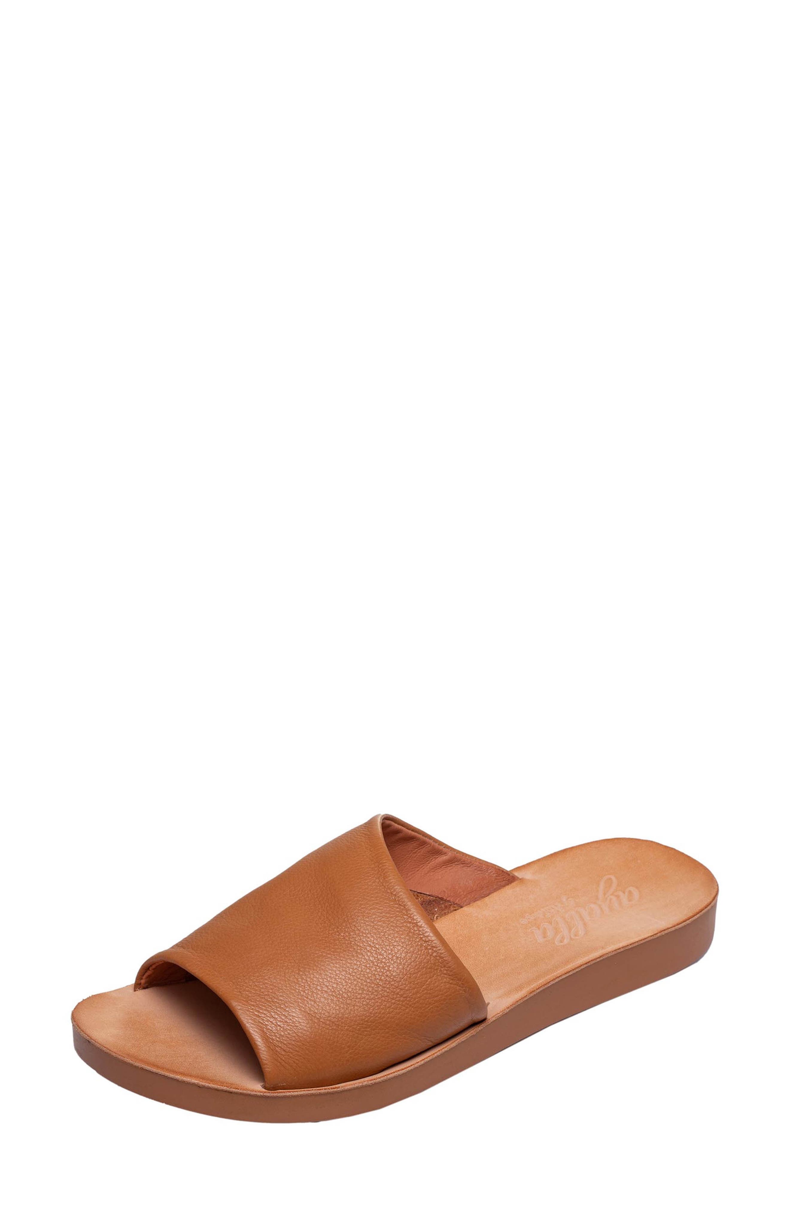 ANTELOPE Ami Leather Slide Sandal, Main, color, 