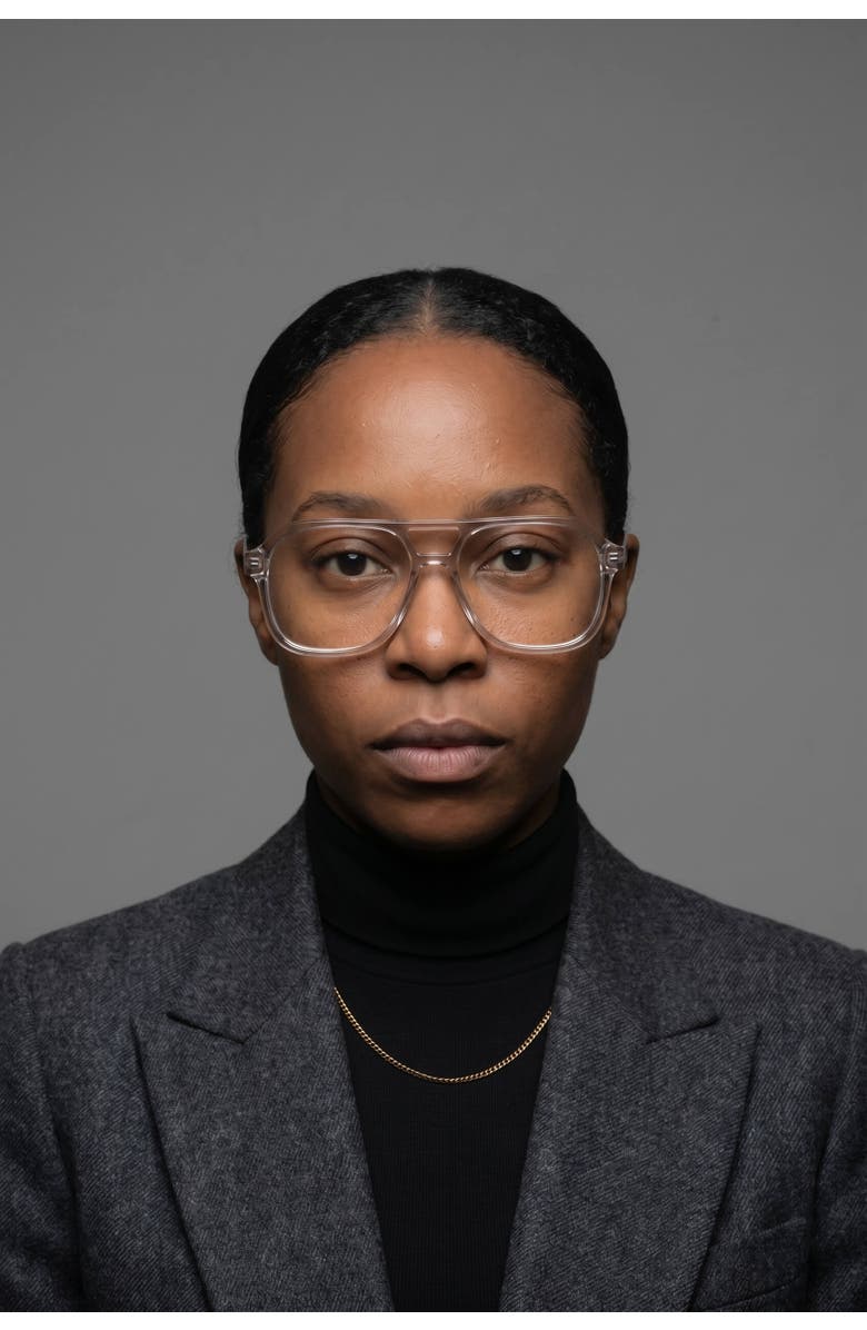 NCMPRBL Axis 03 Smoke Oak 53MM Flat Top Eyeglasses - Champagne & Walnut, Alternate, color, Champagne And Walnut