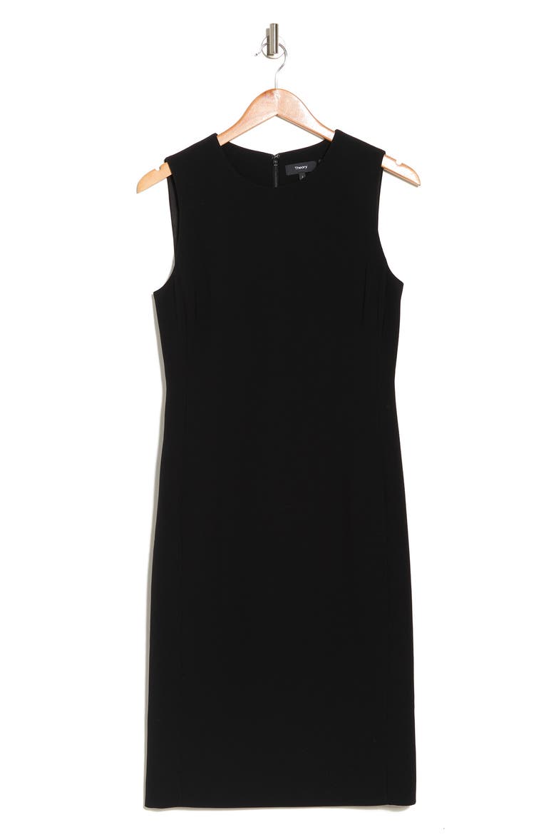 Eano Modern Crepe Dress, Alternate, color, BLK