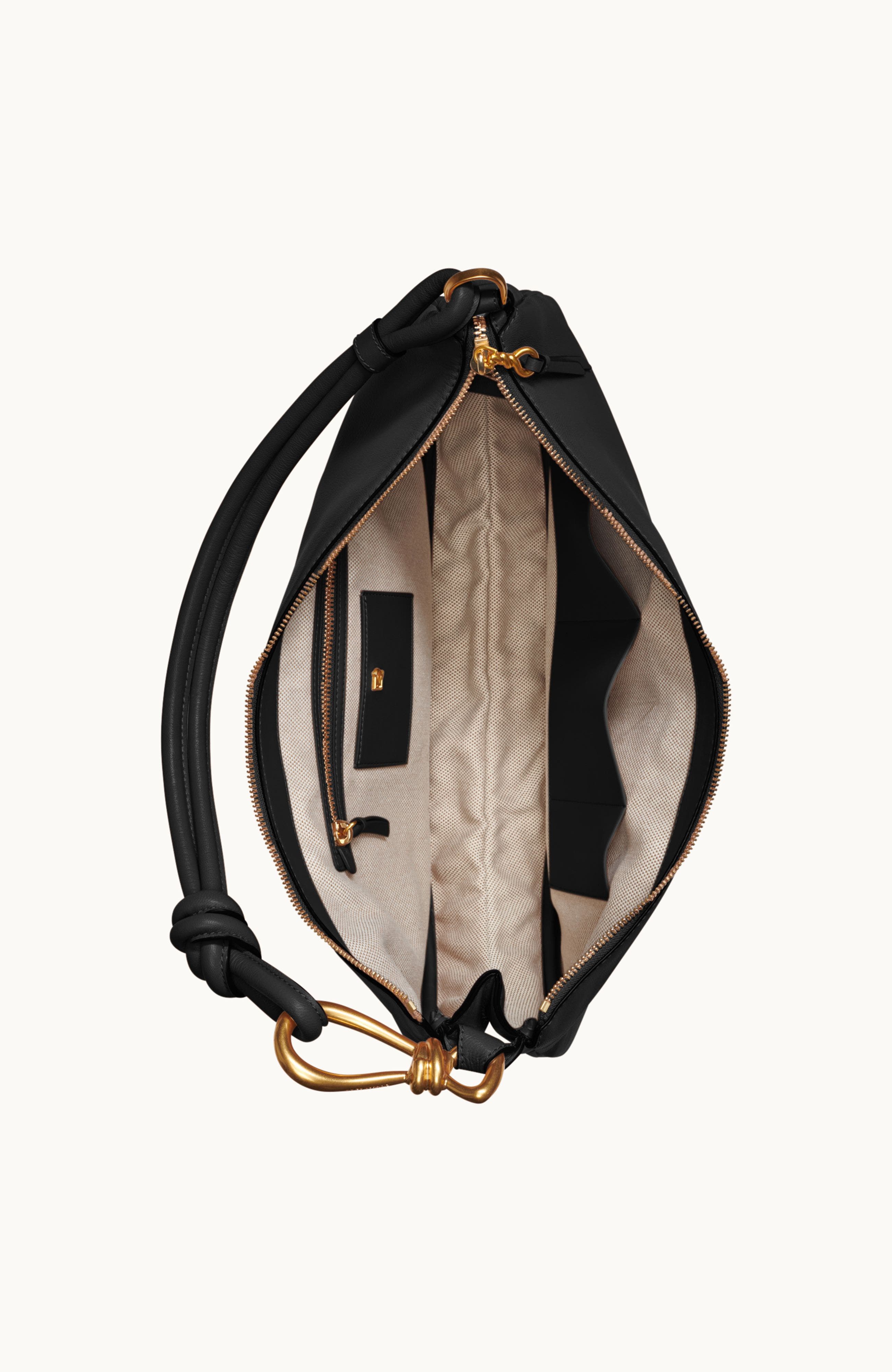 Donna Karan New York Roslyn Large Hobo, Alternate, color, Blk/Gold