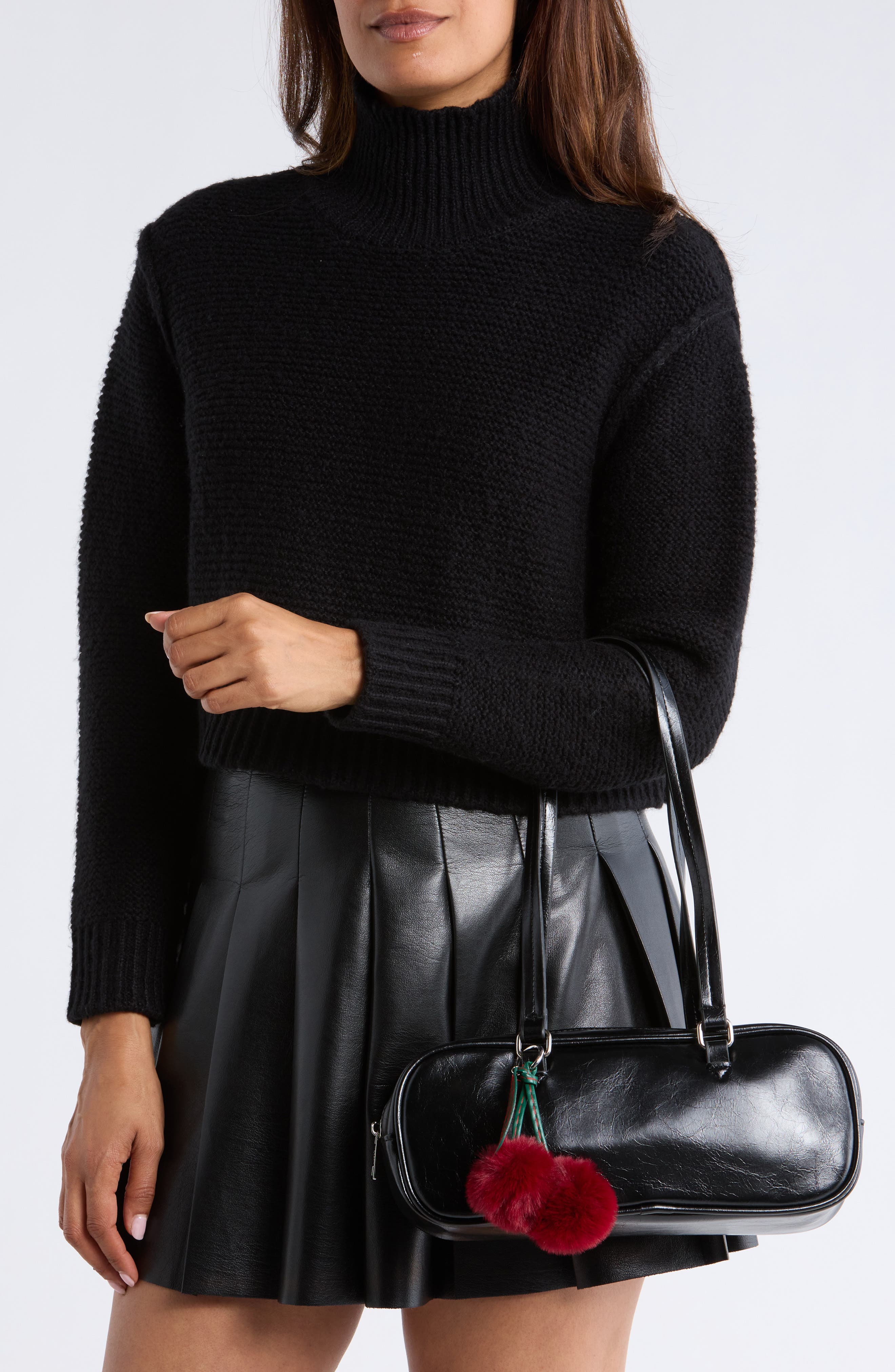 Madden Girl East/West Shoulder Bag, Alternate, color, Black