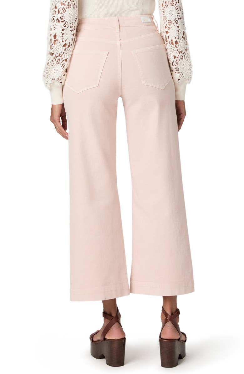 PAIGE Anessa High Waist Ankle Wide Leg Jeans, Alternate, color, Vintage Rosa