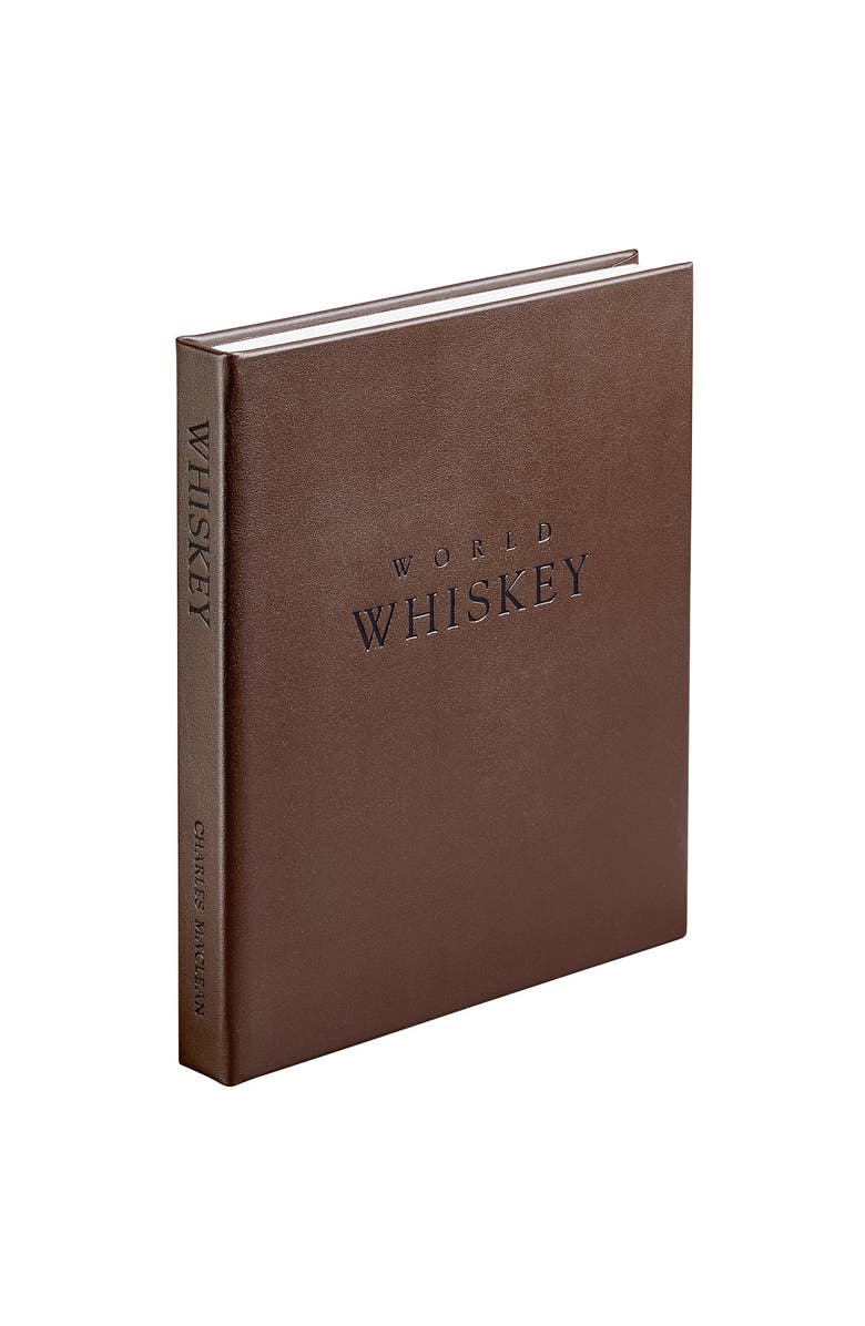 Graphic Image World Whiskey Leather Coffee Table Book, Alternate, color, Brown