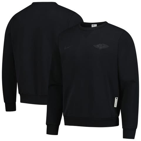 Men's Nike  Black New Orleans Pelicans Authentic Standard Issue Travel Dri-FIT Sweatshirt