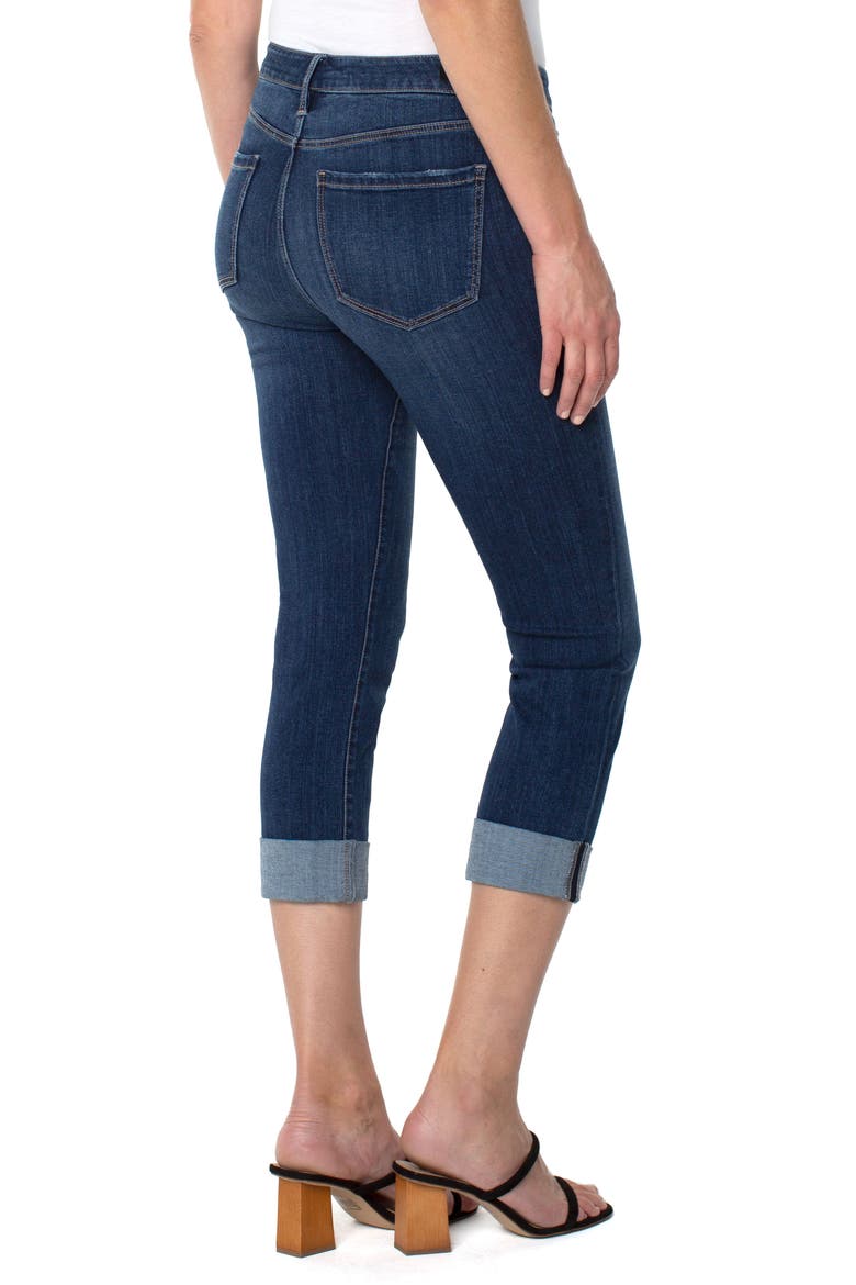Liverpool Charlie Wide Cuff Capri Jeans, Alternate, color, EASTON