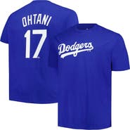 PROFILE Men's Profile Shohei Ohtani Royal Los Angeles Dodgers Big & Tall Name & Number T-Shirt