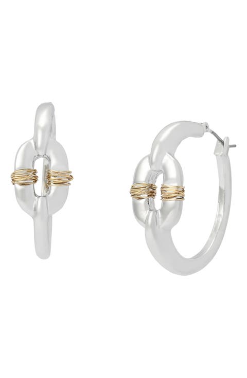 Wire Wrapped Hoop Earrings