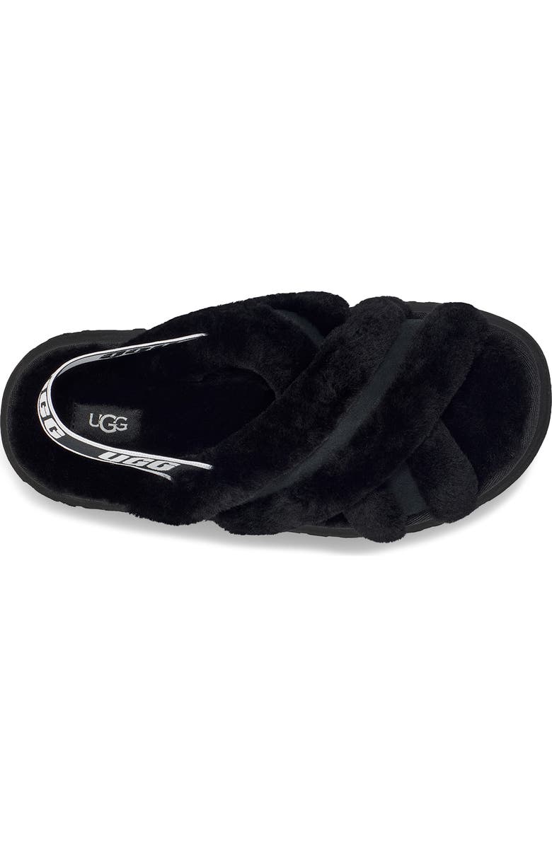 UGG<sup>®</sup> Disco Cross Genuine Shearling Slide, Alternate, color,