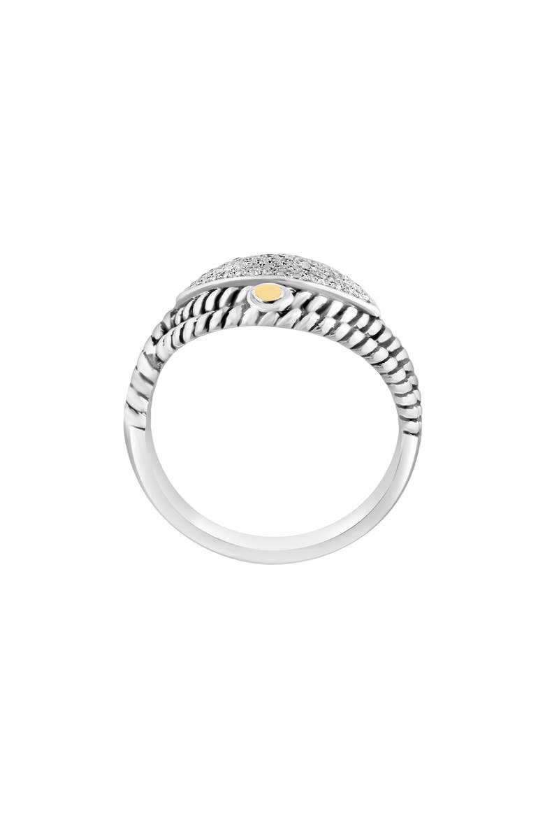 Diamond Pavé Twist Ring - 0.19 ctw, Alternate, color, YELLOW
