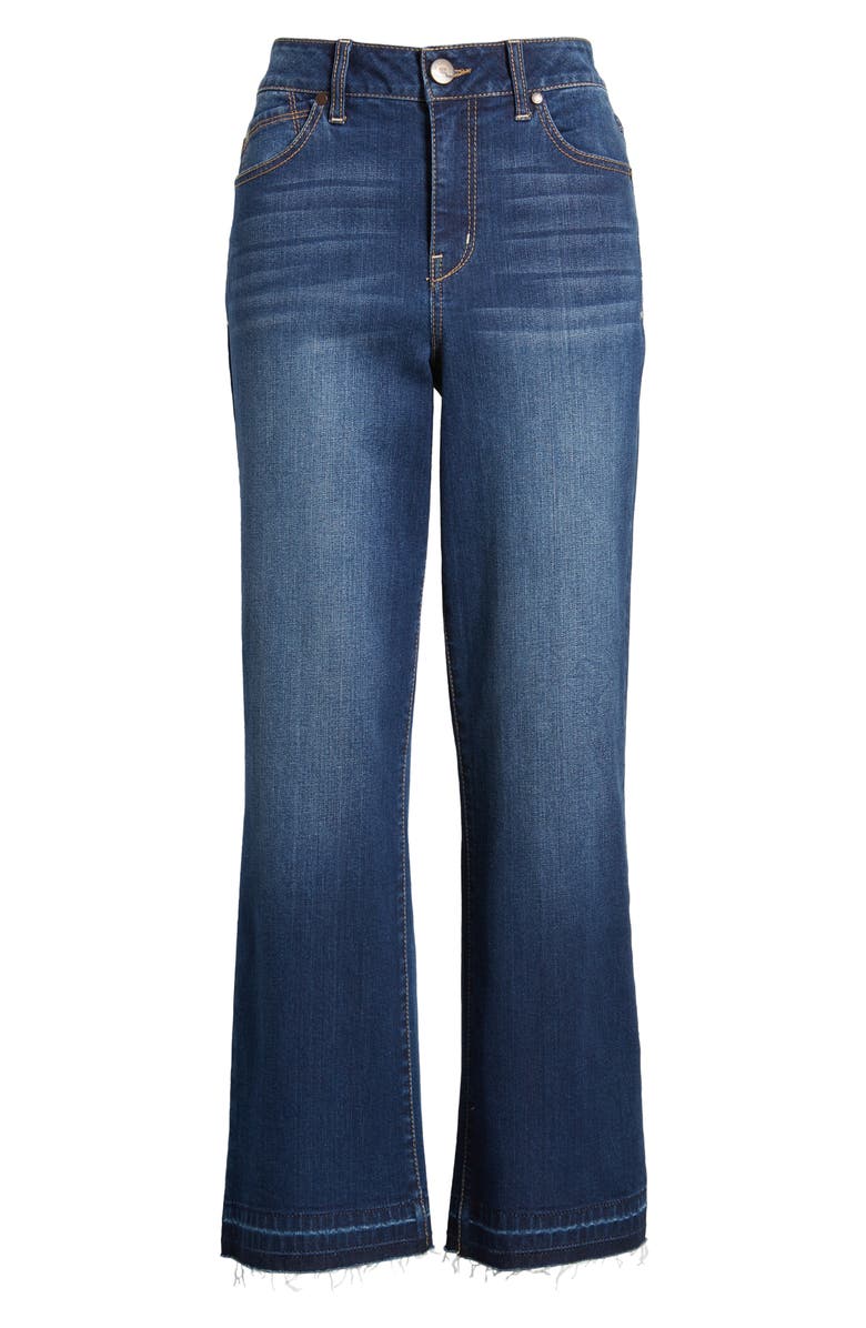 1822 Denim Release Hem High Waist Demi Bootcut Jeans, Alternate, color,