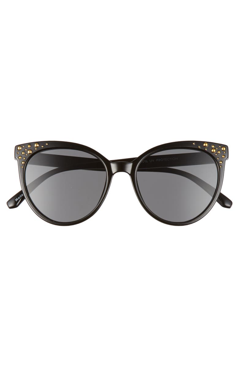 BP. 54mm Studded Cat Eye Sunglasses, Alternate, color,