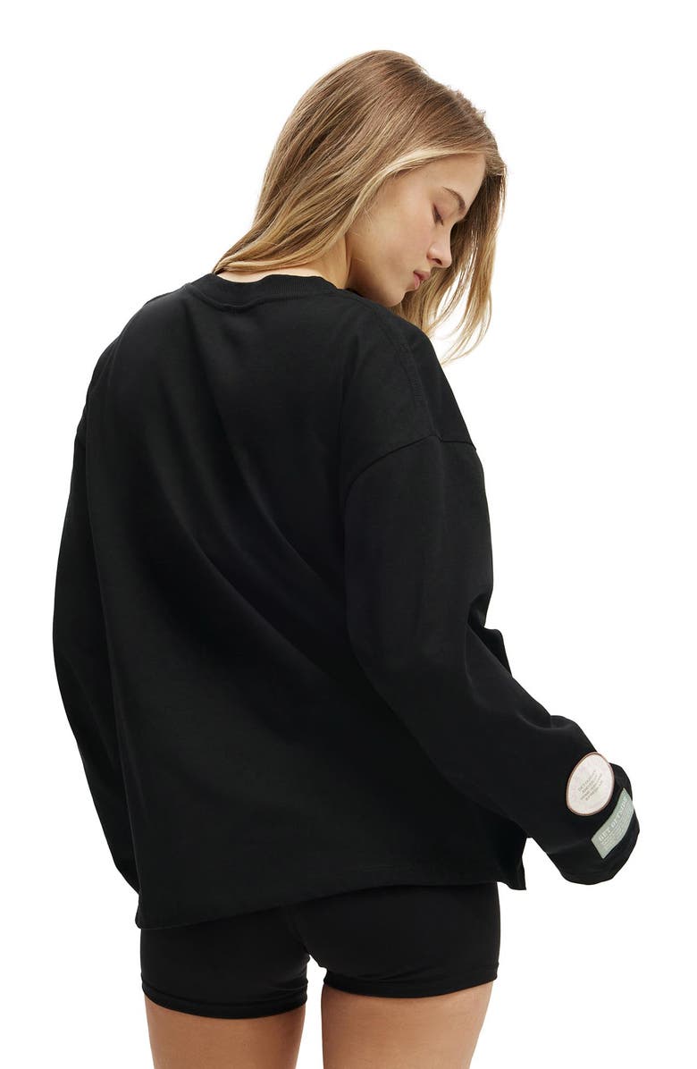 COTTON ON BODY Women's Active Long Sleeve Graphic Crew, Alternate, color, Black Outdoors Club
