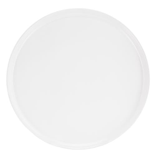 Elama Josh 18 Piece Stoneware Dinnerware Set In White