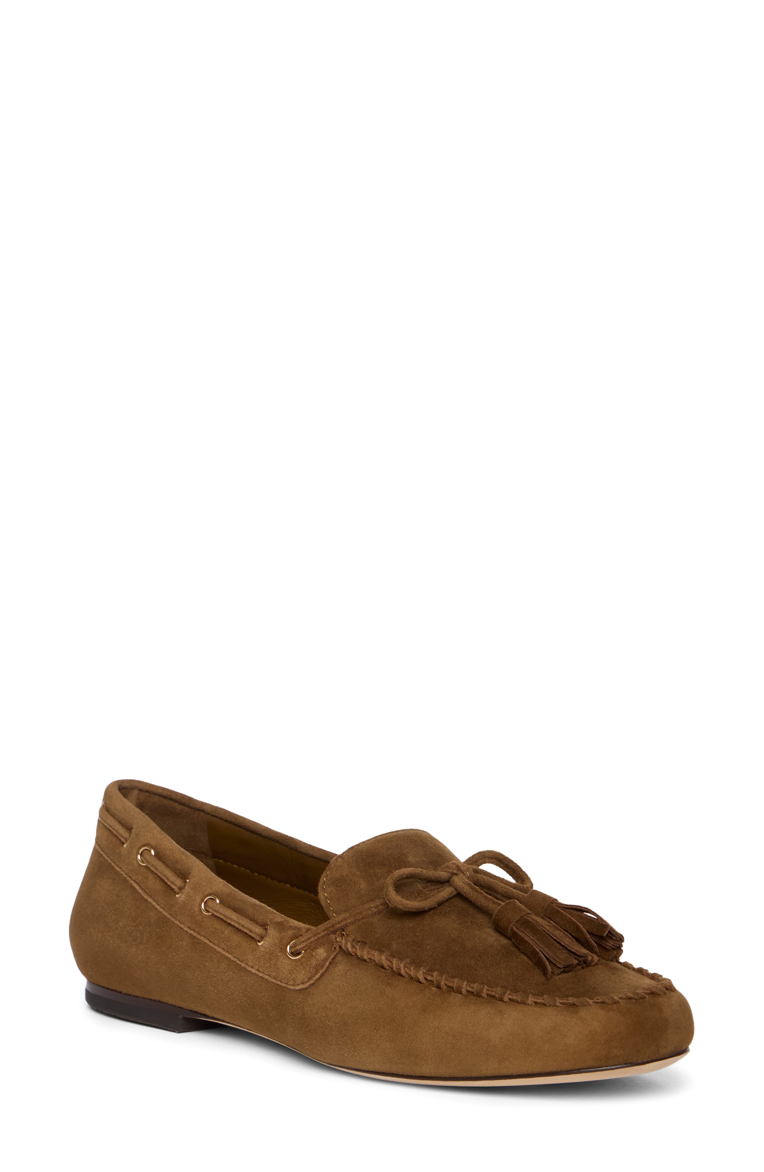 Ezra Tassel Loafer, Main, color, CHESTNUT