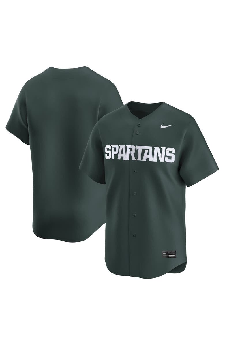 Nike Men's Nike Green Michigan State Spartans College Limited Baseball Jersey, Alternate, color, Green