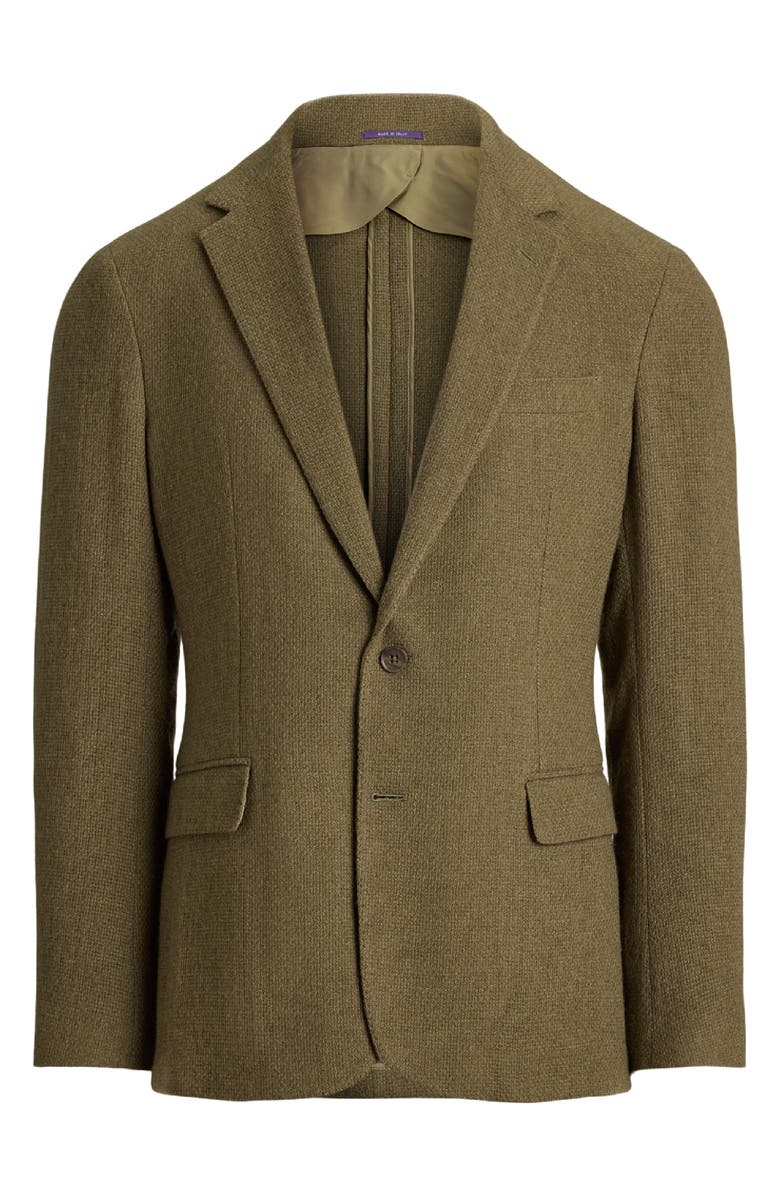 Ralph Lauren Purple Label Open Weave Cashmere Sport Coat, Alternate, color, Fern Green