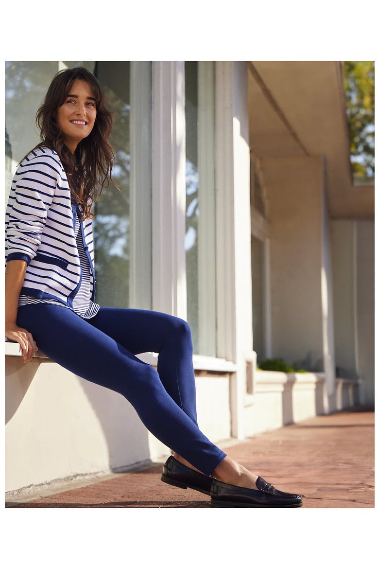 Starfish Mid Rise Knit Leggings, Alternate, color, Deep Sea Navy