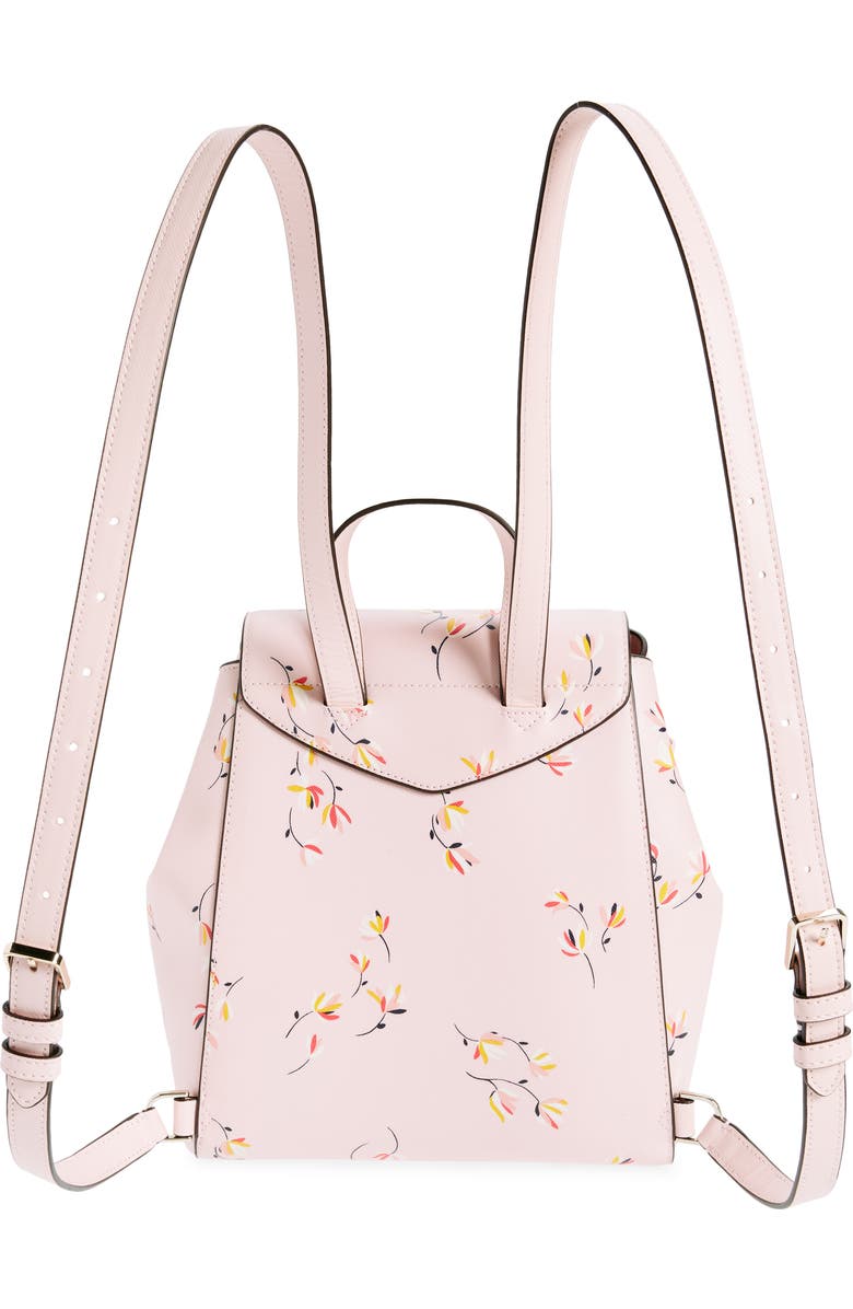 Kate Spade New York medium flower print flap backpack, Alternate, color,
