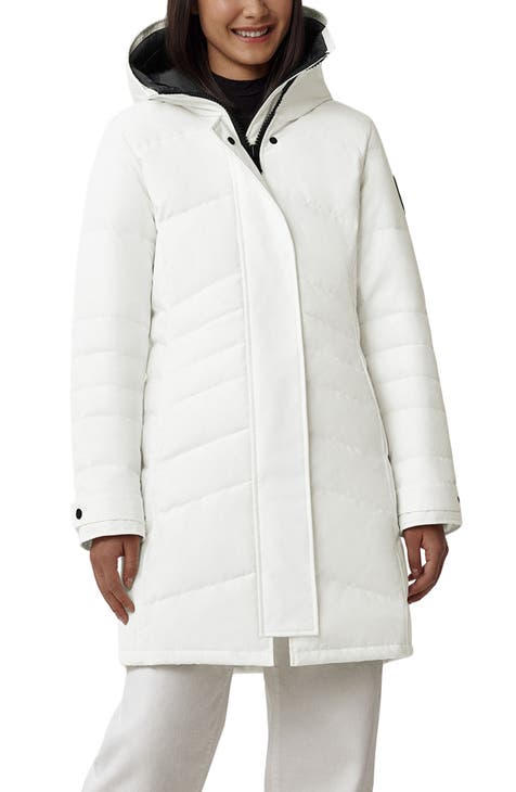 Ladies white fashion winter jackets