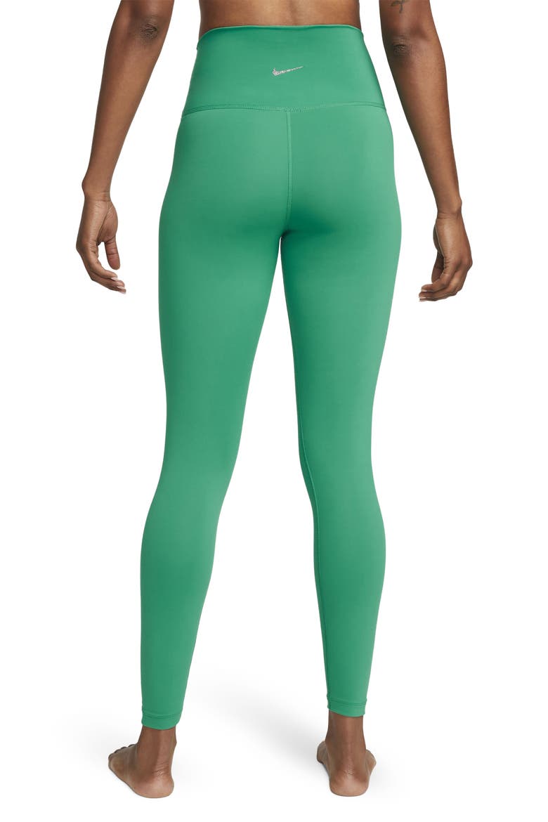Yoga Dri-FIT High Rise 7/8 Tights, Alternate, color, NEPTUNE GREEN/ IRON GREY