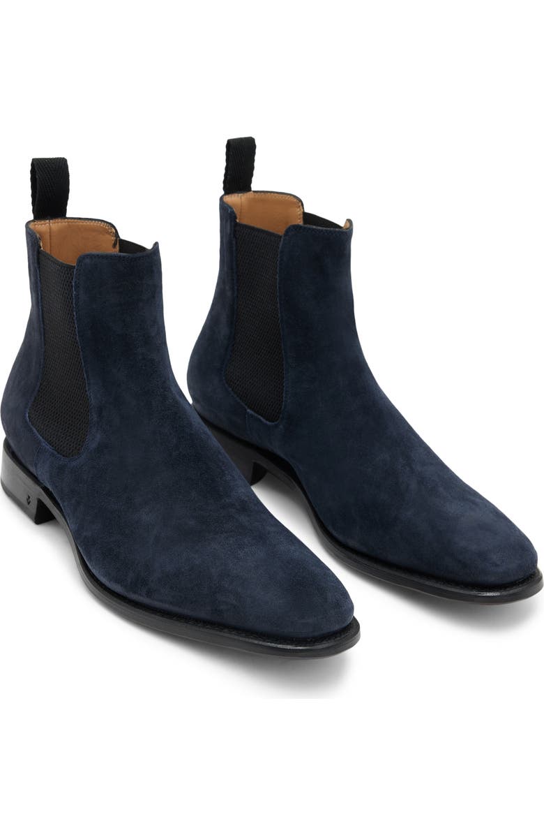 John Varvatos Amsterdam Chelsea Boot, Main, color, Navy