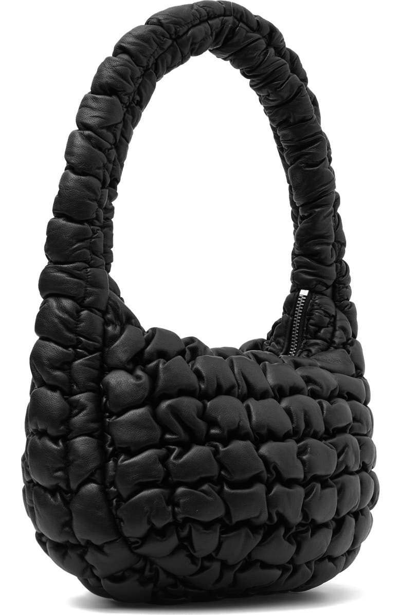 COS Mini Quilted Leather Handbag, Alternate, color,