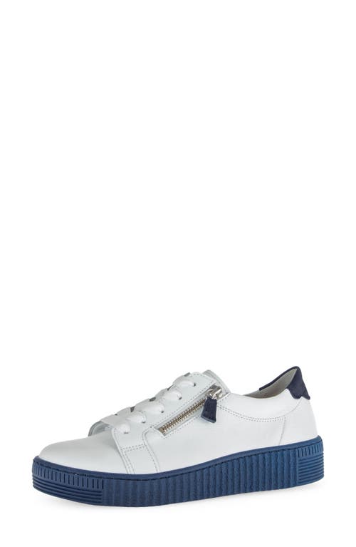 Gabor 63.334 Zip Platform Sneamer In White