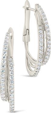 Sterling Forever Kyle Hoop Earrings