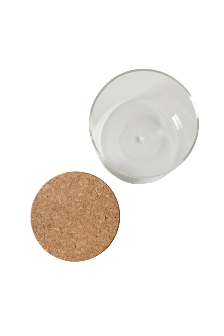 Rue Lumiere 4-Piece Handmade Glass Canister Set with Airtight Cork Lids, Alternate, color, Cear