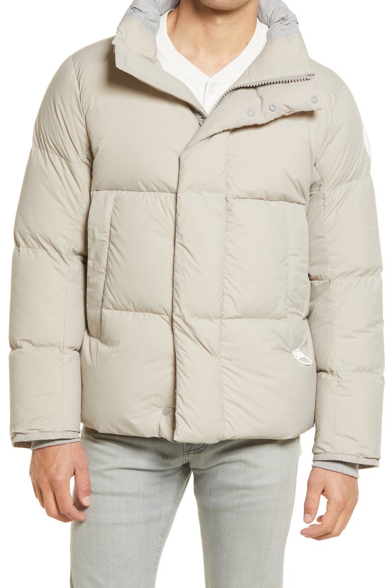 Everett 750 Fill Power Down Puffer Jacket, Alternate, color, LIMESTONE - CALCAIRE