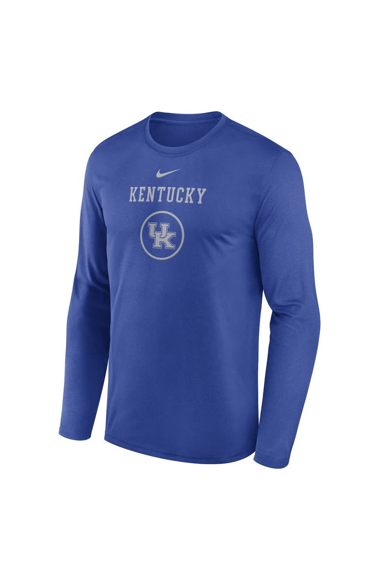 Nike Men's Nike Royal Kentucky Wildcats 2024 On-Court Basketball Practice Legend Performance Long Sleeve T-Shirt, Alternate, color,