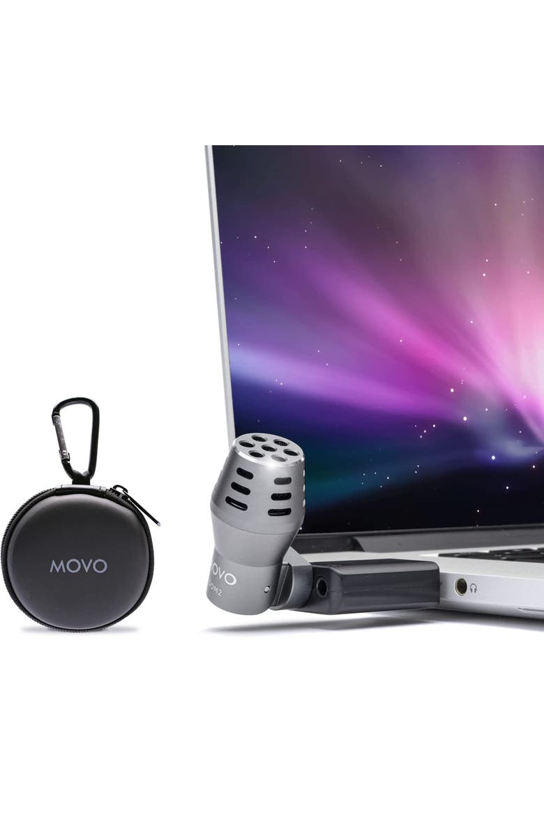 MOVO DOM2-USB Mini Omnidirectional USB Computer Microphone for PC and Mac, Main, color, Black
