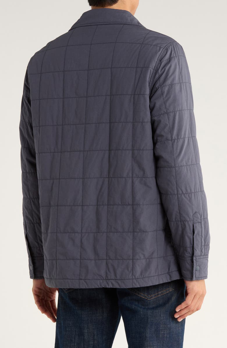 14th & Union Quilted Shirt Jacket, Alternate, color, Navy India Ink