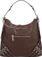 True Religion Large Triple Strap Faux Leather Hobo