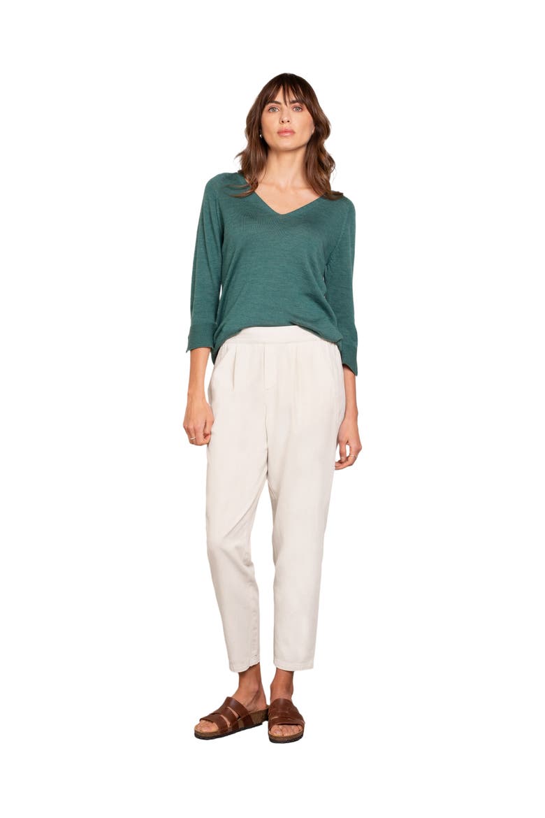 Twill Tapered Pull On Pants, Main, color, OATMEAL